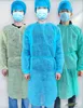 Non-Woven Protection Suit Free Size Vestido Disposable Protective Isolation Clothing Home Outdoor Suit NonWoven Gown Raincoats