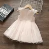 Robe princesse à fleurs pour petites filles, tenue de 1er anniversaire, à la mode, pour soirée de mariage, vêtements d'été, 2020