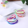 3cm 30 colors High Quality Boutique Ribbon Elastic Hair Tie Rope Hair Band DIY Handmade Bows Hair Accessories For Girls Children GD380