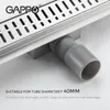 GAPPO Antiodor Drains Recgangle Linearer Abfallablauf Badezimmer-Bodenablauf-Abdeckungsstopfen Badezimmer-Duschablauf-Haarfänger T200713429040