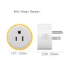 Smart Plug WiFi Mini Socket Smart Outlet, Arbeta med Alexa och Google Home, No Nub Required, Fjärrkontroll Dina enheter