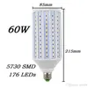 Super Bright Led Maïs lumière 50W 60W 80W 5730SMD E27 E40 E26 B22 Maïs Ampoule Lampe Pendentif Éclairage Lustre Plafond Spot