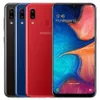 Remis à neuf d'origine Samsung Galaxy A20 A205U 6,4 pouces Octa Core Android 9.0 3 Go de RAM 32 Go de ROM 1560x720 13MP Débloqué Téléphone SIM unique 1pc