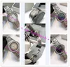 NUOVO 7010 Womens Womens Womens 32.5mm Diamond Bezel Blu Texture Stick Markers 316L Acciaio Sapphire Luminose Watches