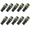 50Pcs Car Canbus 194 LED Light 12V Yellow 168 2825 W5W T10 Wedge 5smd Replacement Bulbs Error Free Dome Map License Plate Light