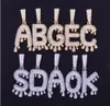 Hiphop aangepaste micro drip aangepaste letters hanger ketting combinatie letters naam hanger 24inch tennis kettingen zirconia sieraden