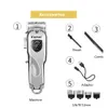 Capelli Trimmer Cordless Capelli Taglierina Barbiere Capelli Clipper Blade Regolazione LCD Barba Trimmer Maquina De Acabamento De Cabelo Profissional