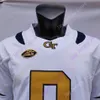 2020 جديد NCAA Georgia Tech Yellow Jonseys 8 Tobias Oliver College Football Jersey White Size Youth Aust