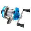 Novo mini 521 bobinas de pesca de gelo metal de metal esquerdo, bobina de isca de roda giratória de roda de praia com linha de pesca T43564179