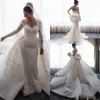 Robes de mariée sirène robes de mariée dentelle appliques grande taille 2 4 6 8 10 12 14 16 18 20 22 24