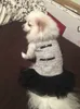 Pocket Pet Dog Desse Winter Warm jas Kat Jurk Bow Tutu kleding Chihuahua Teddy Puppy T2007103396919