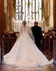 Wedding Dresses Mermaid Bride Bridal Gowns Long Sleeves Lace Appliques Detachable Train Removable Skirt Custom Made Plus Size2437