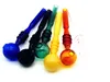 Glass Smoking Pipes Straight Tube Glass Pipe Colorful Oil Burner Tobacco Smoking Accessories Portable Hand Pipes