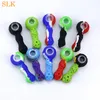 Honeycomb Silicone Smoking Pipes Dry Herb With porous glass bowl Hand Pipe Silicone Bongs Smoking accessories