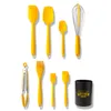 High Quality Silicone Baking Utensils Set Food Grade Non Stick Butter Scraper Brush Eggbeater Cake Baking Set with Storage Box Kitchen Tools