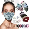 Moda Kumaş Pamuk Tasarımcı yüz vanaları vardır nefes ile Baskılı yüz maskeleri maske toz geçirmez ve hava kirliliği dayanıklı, rahat