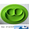 Bébé Silicone Bols Plats Assiettes Enfants Silicone De Qualité Alimentaire Antidérapant Mignon Bol Enfant Bébé Une Pièce Plat À Manger Tapis 7 Couleurs DBC BH3089