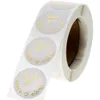 500pcs Round Paper Gold Foil Package Labels with High Quality Self Seal Wedding Gift Packaging Label