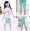 Tozluklar Çocuk Kız Bottoms Tozluklar Modal Pamuk Diz Boyu Pantolon Şeker Renk Çocuk Tayt Yaz Kız Skinny Diz Giyim ALSK421