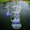 Narghilè unici Shisha Accessori per fumatori Tubi per l'acqua in vetro Dab Rigs Tipo piegato Becher in vetro spesso Bong con Jiont Banger da 14 mm Alto 10 pollici