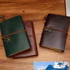 Vintage Travel Diary Notebook Papiery Kraft Dziennik Notebook PU Skórzany Spirala Pirate Notatnik Student Student Klasyczne Książki Prezent