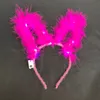 New 14 Lights Bright Feather Earband Concert Light Headwear Night Market Push Gift new year chirstmas Toy