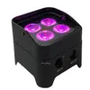 10 adet Mini DJ Işık Kablosuz DMX Uplighting 4x18 W RGBWA UV 6in1 Pil Operate LED Par Can Düğün Kılıfı ile