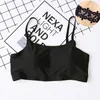 Camisoles Tanks Tanks Tubo senza cuciture Crop Top Girl Sleep Gilet avvolto Braccia Bra In Piece Piece Sexy Sexy Flower Back Underwear Women Hollow Serbatoio a