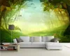 Custom Fantasy Forest 3d Bakgrund Vacker skog Natur Living Room Bedroom Wallcovering HD Bakgrund