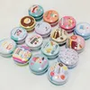 Mer design Mini Tin Box Jewelry Box Hörlurar Mynt Organisation Hem Lagring Portable Pill Case Wedding Presents Flowers Panda6313652