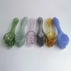 Divertente teschio fantasma pipa in vetro da 3,9 pollici inebriante tabacco a mano sigaretta pyrex cucchiaio colorato pipe accessori per utensili 7 colori