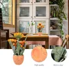 1 stück künstliche Sonnenblume Plastikblumen Sonnenblumen für den Innenraum Outdoor orange1