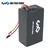 48V 30Ah 1800W E-Scooter Lithium ion Battery with thick Black PVC + 50A BMS 5A Fast Charger