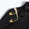 Blazer Jacket Hollow Out Patchwork Lace Up Women's Blazer notched Long Sleeve Slim Elegant Female Suit 2020 Autumn