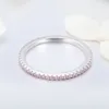 Pełny Pave AAA CZ Wieczność Pierścionek 925 Sterling Silver Moda Biżuteria Prezent Dla Dziewczyny Układa 5 Rozmiar