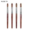 Nagelkonstborste 100% Kolinsky Acrylic Nail Brush Sable Professional Red Wood Brush Målningsverktyg Naglar Art Poly Gel Brushes Pen CX200717