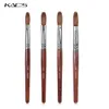 فرشاة فن الظفر 100 ٪ Kolinsky Acrylic Nail Brush Sable Professional Red Wood Brush Tools Nails Art Poly Gel Brushes Pen Cx200717