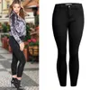 Jean Slim noir à rayures latérales à paillettes pour femmes, pantalon en Denim Slim Push Up anglais, mode épissé Vaqueros Mujer