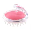 DHL Free Silicone Head Massager Shampoo Scalp Massagem Brush Hair Lavar Pente Massagem Corpo Escova