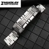 luxurious 316L Stainless Steel bracelet For TANK solo wristband high quality brand watchband 16mm 17 5mm 20mm 23mm silver color277Z