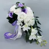 White, Purple, Blush, Burgundy Bridal Bouquets New Arrvail Free Shipping Bouquets 23*50cm European Style Cheap