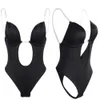 Femmes Full Body Shaper Backless Shaperwear Thong Seamless U Plunge Shapers Push up Minceur BodySuit Taille Shaperwear CX200714