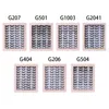 20Pairs / Set 3D Mixed Style Faux Mink Lashes Handgjorda Cruelty-Free Long Wispy Cross-Cross Fluffy False Eyelashes Eye Makeup Tool