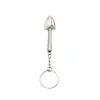 Metal Keychain Snuff Shovel Spoon Snuff Spade on Key Chian Snuff Accessories Tool Whole Smoking Accessories3130211
