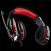 Factory direct Kotion Each G9000 head-mounted wired Gaming Headphone 3.5mm Stereo Jack with Mic LED Light for PS4/Tablet/Laptop/Cell Phone