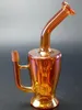 heady glass water pipes hookahs amber color bong inline perc 8inch 14mm joint for smoking accessories