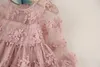 Vêtements pour petites filles, robes en dentelle, à fleurs, pour fête de mariage, princesse, pour enfants de 3 5 6 8 ans, 4734842