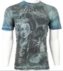 Maglietta da uomo Afflizione Maglietta da uomo Geisha Stare Tattoo Motorcycle Biker MMA Jeans Gym Tops S3XL8947587