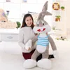 Dibujos animados creativos Artículo de venta Juguetes de peluche Bugs Bunny Animal de peluche Muñeca Kawaii para niños Almohada suave Juguete divertido Regalo de Navidad T1340274