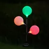 Słoneczne zasilane RGB Kolor Zmiana świateł Lampy Akrylowe Bubble Pathway Lawn Krajobraz Dekoracja Ogród Kij Stawki Lampa Lampa Set
